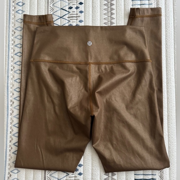 Lululemon Wunder Under High-Rise Tight *Foil 28" in Matte Copper Foil - Picture 6 of 8